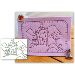 Stickserie - Hiking Wandern Line Art 8